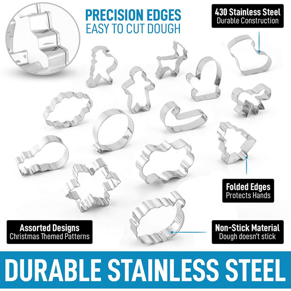 Zulay Kitchen 14 Piece NonStick Cookie Cutter Wayfair